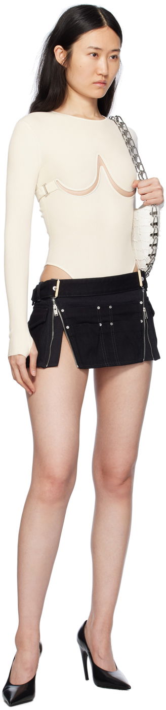 Body Dion Lee Double Underwire Bodysuit Biela | A7791PS24, 4