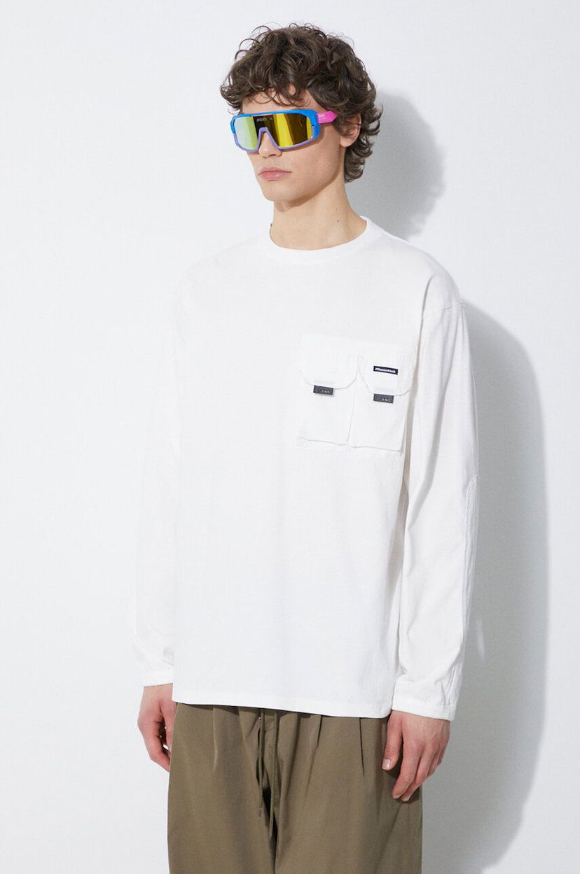 Tričko Manastash Manastash Armor Long Sleeve T-Shirt Biela | 7924130002