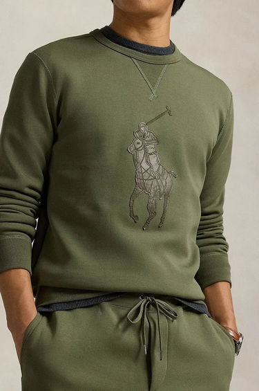 Mikina Polo by Ralph Lauren Appliqué Logo Sweatshirt Zelené | 710957586, 3