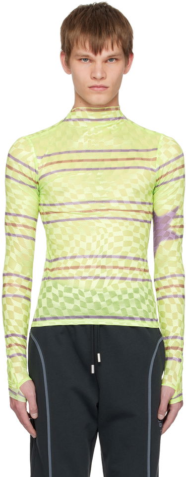 Tričko Collina Strada Collina Strada Checkered Turtleneck Top Zelené | XX3221, 0