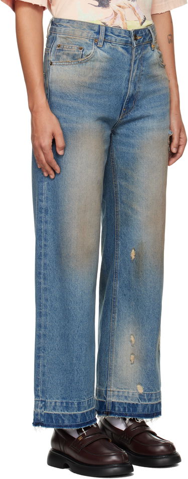 Džínsy We11done We11done Grunge Wide Leg Jeans Modrá | WD-DP3-24-359-W-BL, 1