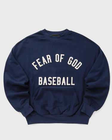 Mikina Fear of God MLB Sport Fit Fear of God Baseball Crewneck Sweatshirt with Kangaroo Pocket Navy | 192ML252103F, 0