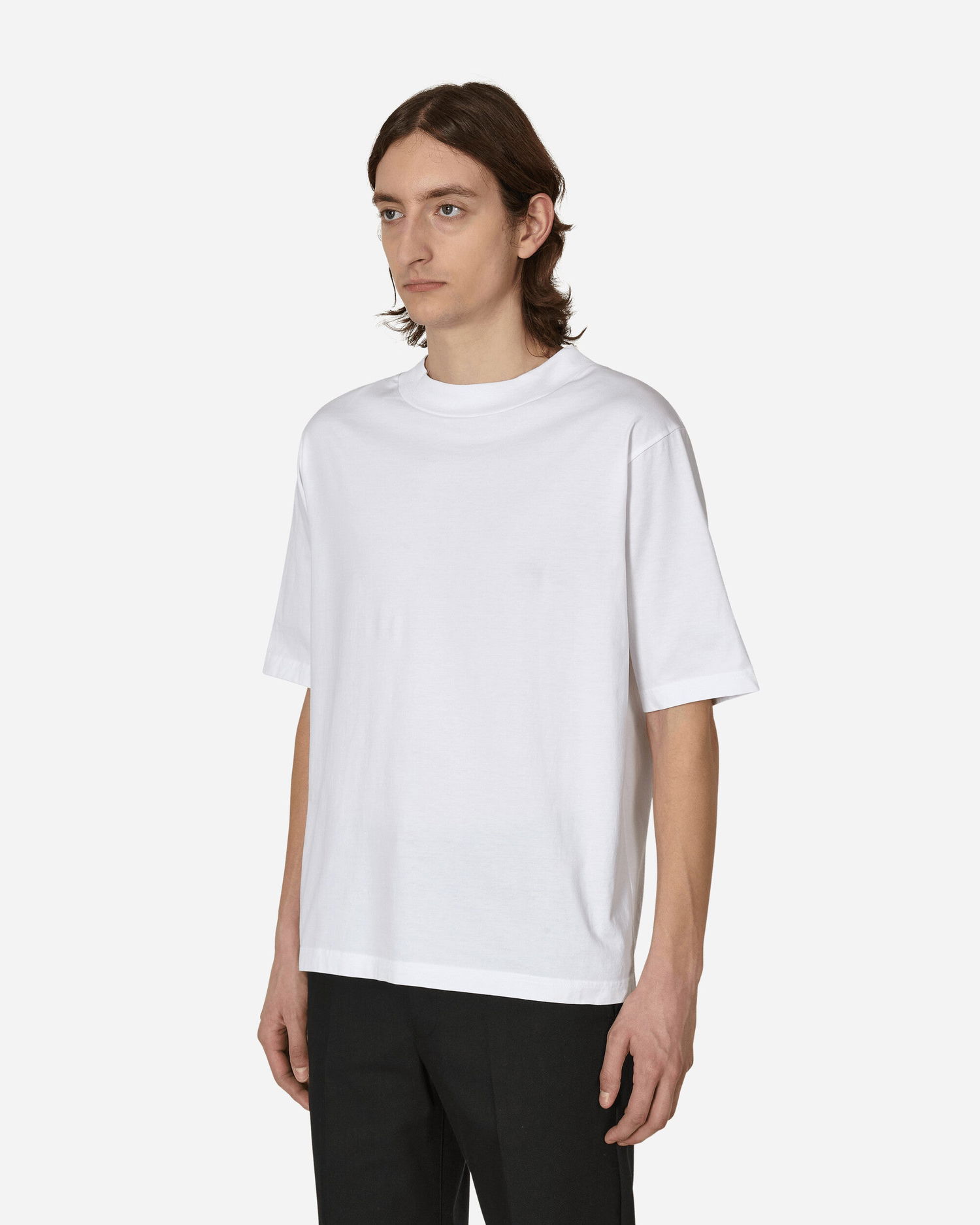 Tričko Acne Studios Mock Neck T-Shirt Biela | CL0195- 183, 1