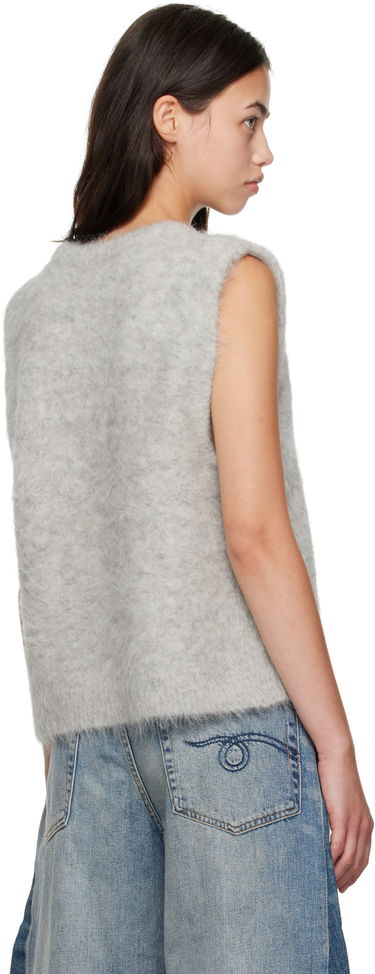 Vesta R13 R13 Deep Armhole Knit Vest Šedá | R13WY294-Y196A, 2