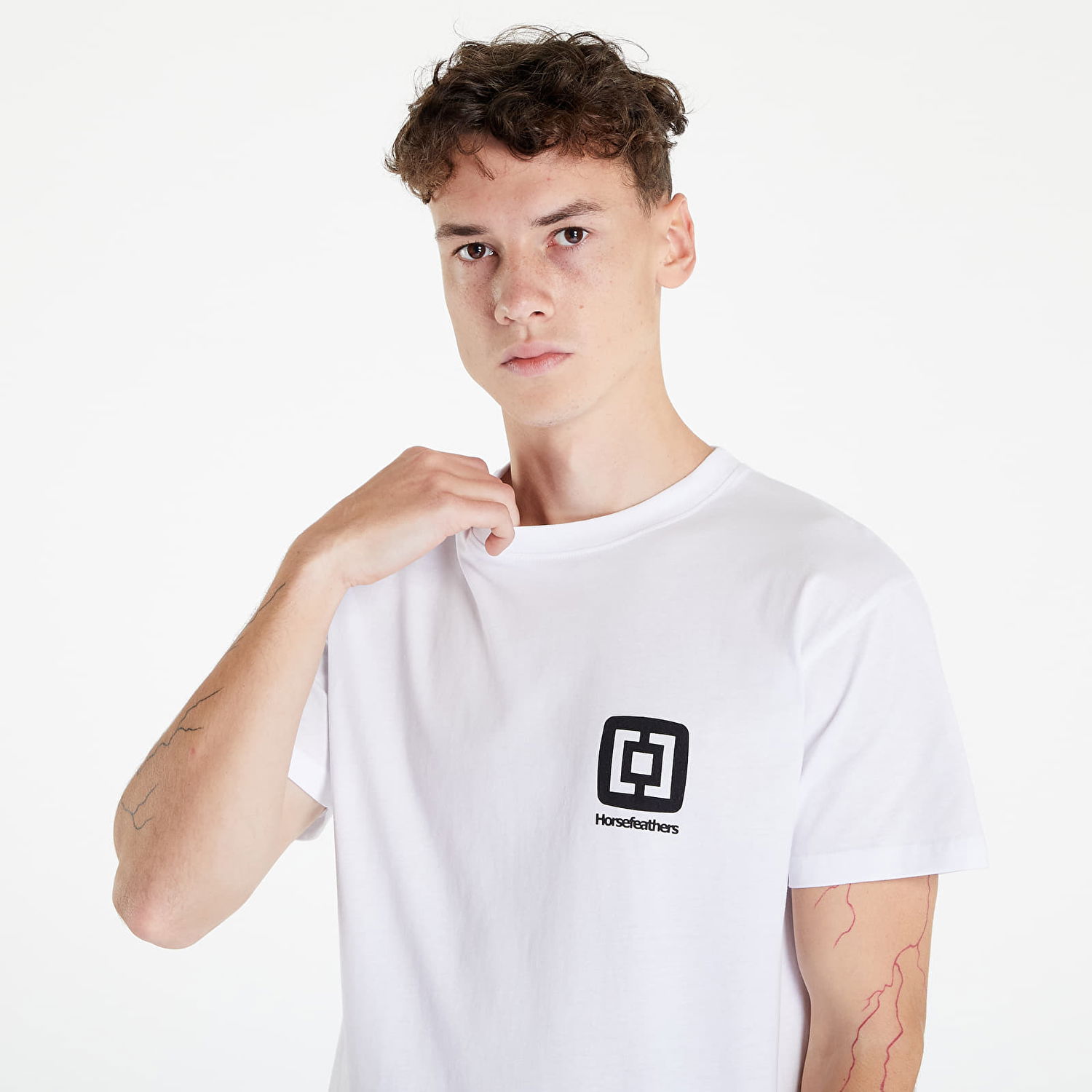Tričko Horsefeathers Mini Logo T-Shirt Biela | SM950M, 1