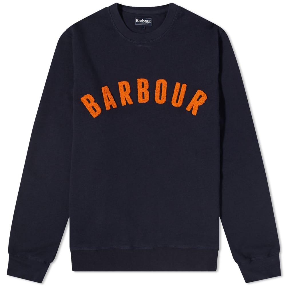 Mikina Barbour Prep Logo Crew Sweat Navy | MOL0101NY91, 0
