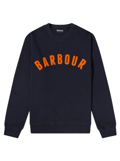 Mikina Barbour Prep Logo Crew Sweat Navy | MOL0101NY91