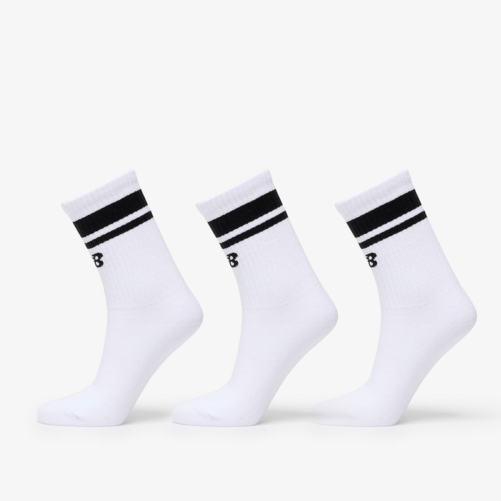 Essentials Line Midcalf 3-Pack White/ Black