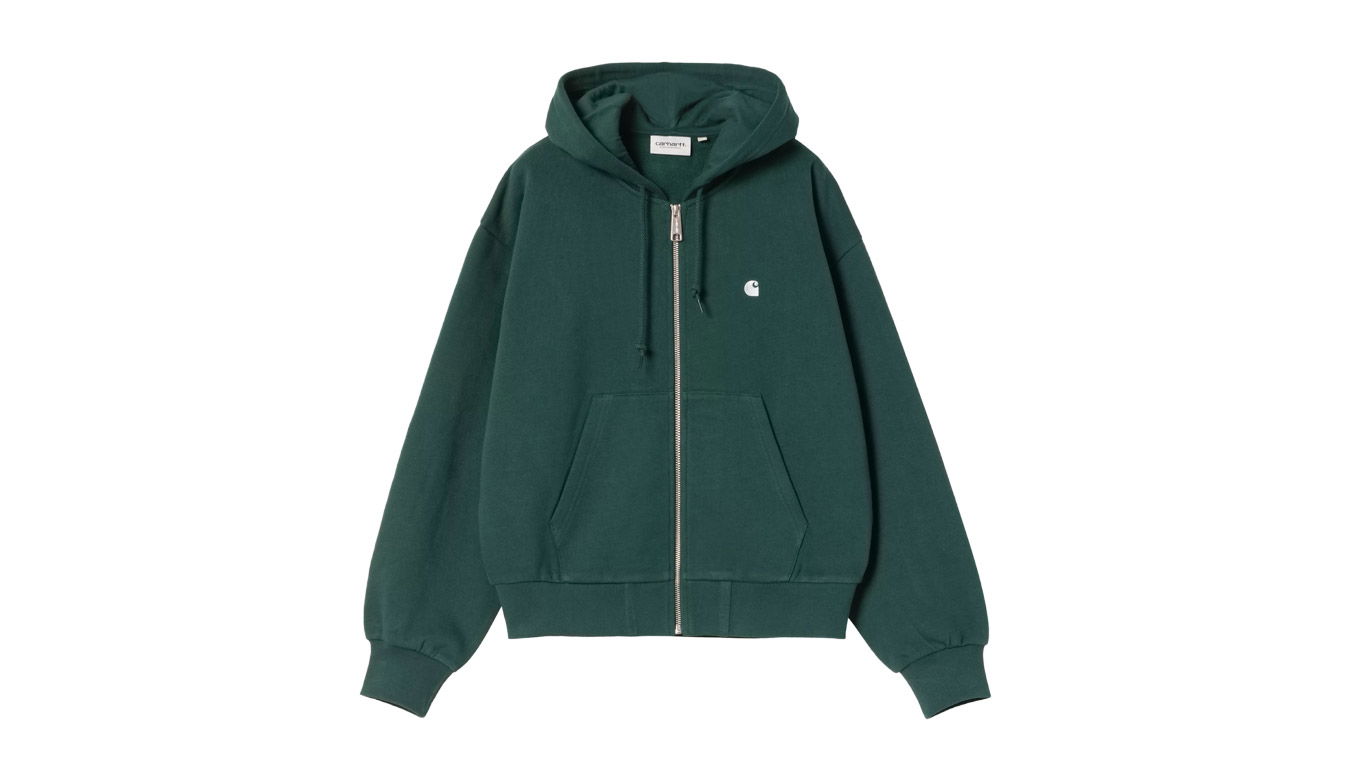 Mikina Carhartt WIP Full-Zip Hooded Casey Jacket Zelené | I032642_39W_XX, 0