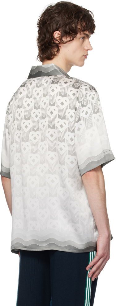 Košeľa Casablanca Casablanca Short Sleeve Cuban Collar Shirt Šedá | U-MPS25-SH-003-02, 3
