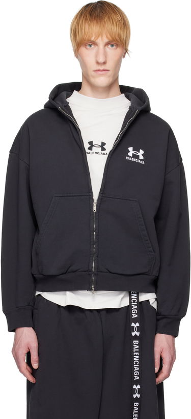 Mikina Balenciaga Under Armour Edition Zip Hoodie Čierna | 803264TRVB8, 0