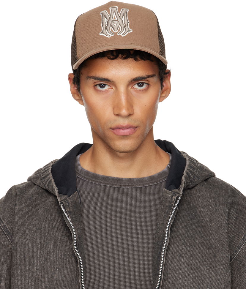 Šiltovka AMIRI AMIRI MA Outline Trucker Cap Hnedá | AMHATR1040