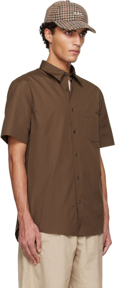 Košeľa A.P.C. Bart Short Sleeve Shirt Hnedá | COHLE-M12005, 1