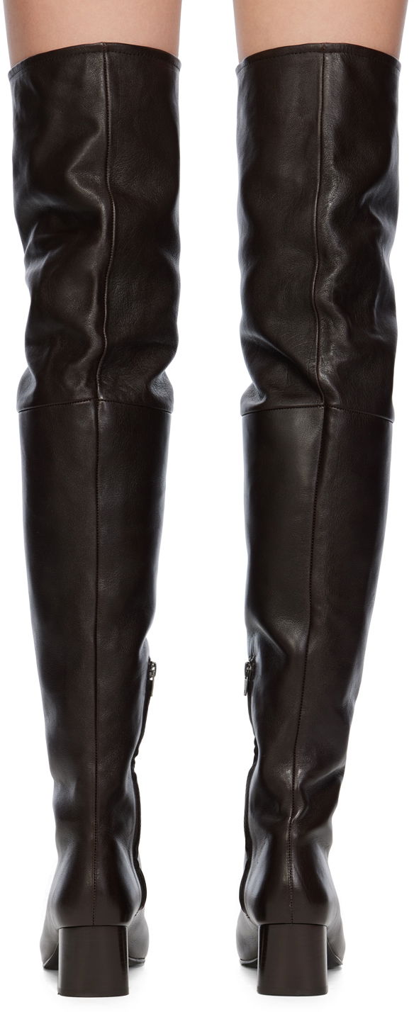 Tenisky a topánky LEMAIRE Knee-High Leather Boots Hnedá | FO0070 LL0043, 1