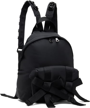 Batoh Simone Rocha Simone Rocha Beaded Utility Bow Backpack Čierna | BAG179TB-M 0761, 1
