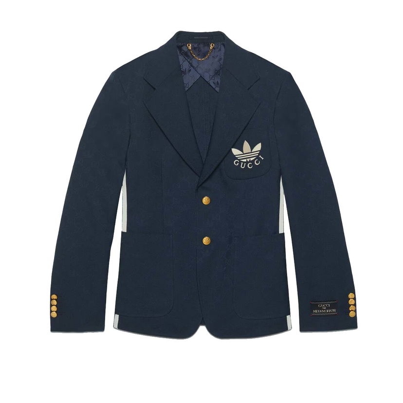 Bunda Gucci adidas x Polyester Formal Jacket Dark Blue Navy | ‎720968 ZAKQK 4433