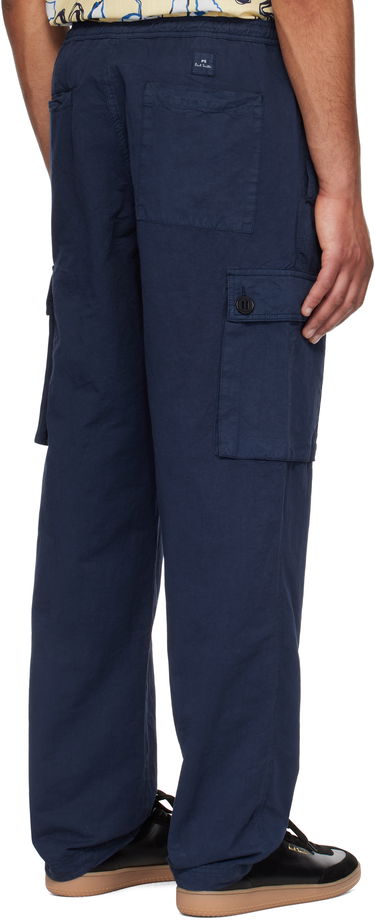 Cargo nohavice Paul Smith PS Paul Smith Cotton-Linen Cargo Pants Navy | M2R-382Z-P22336-47, 2
