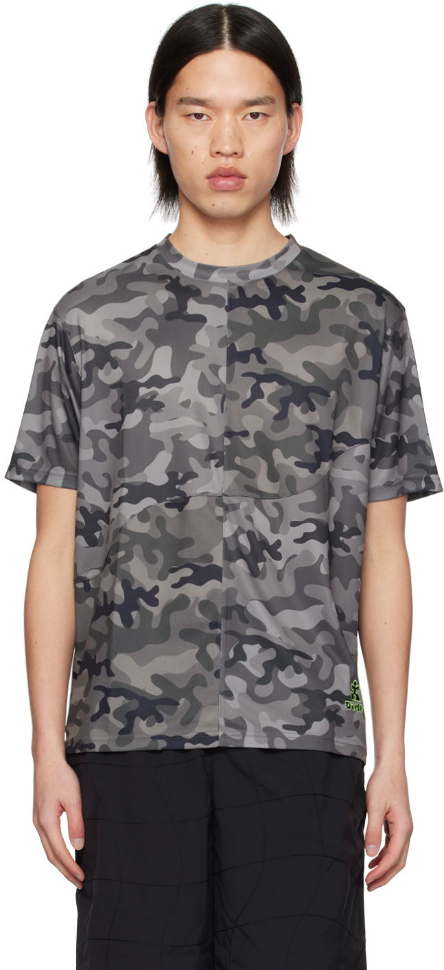 Tričko Dime Gray Camo T-Shirt Šedá | DIMESP249CHR