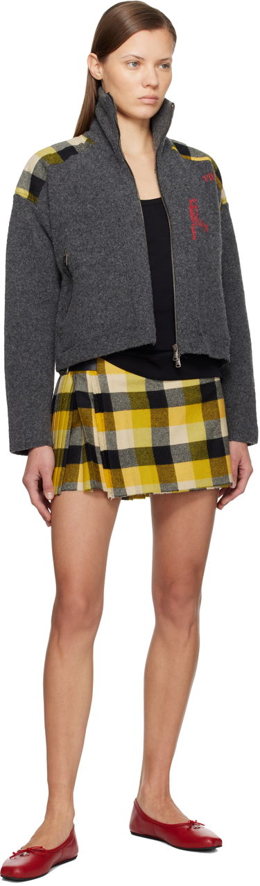 Bunda Vivienne Westwood Vivienne Westwood Logo Plaid-Panel Zip-Up Jacket Rôznofarebný | 1803006Z-Y0042-, 3