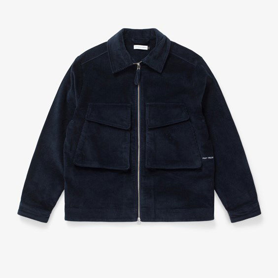 Bunda Pop Trading Company Boxer Overshirt Čierna | POPSS23-03-001, 0