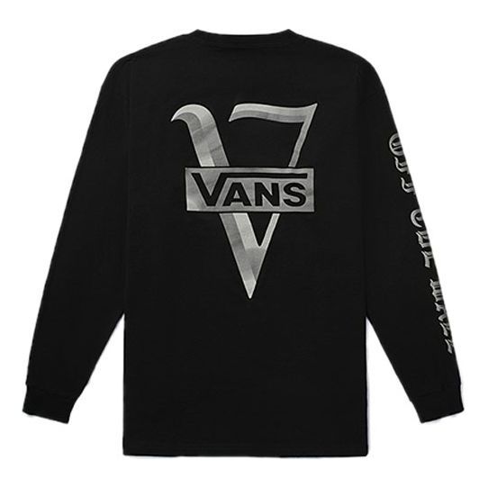 Mikina Vans Vans Long Sleeve T-Shirt Čierna | VN0A4MUSBLK, 0