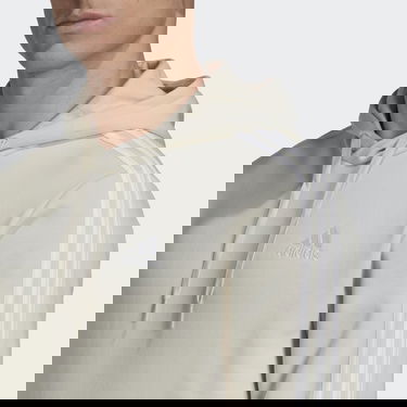 Mikina adidas Performance Essentials Fleece 3-Stripes Hoodie Béžová | HL2265, 2