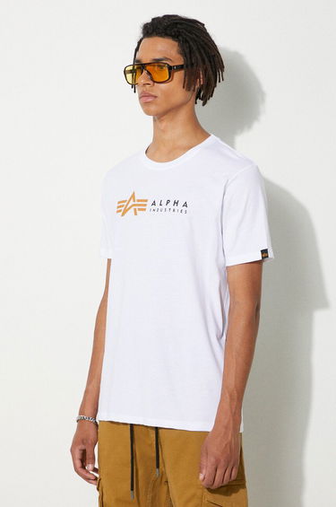 Tričko Alpha Industries Tee Biela | 118502.09, 3