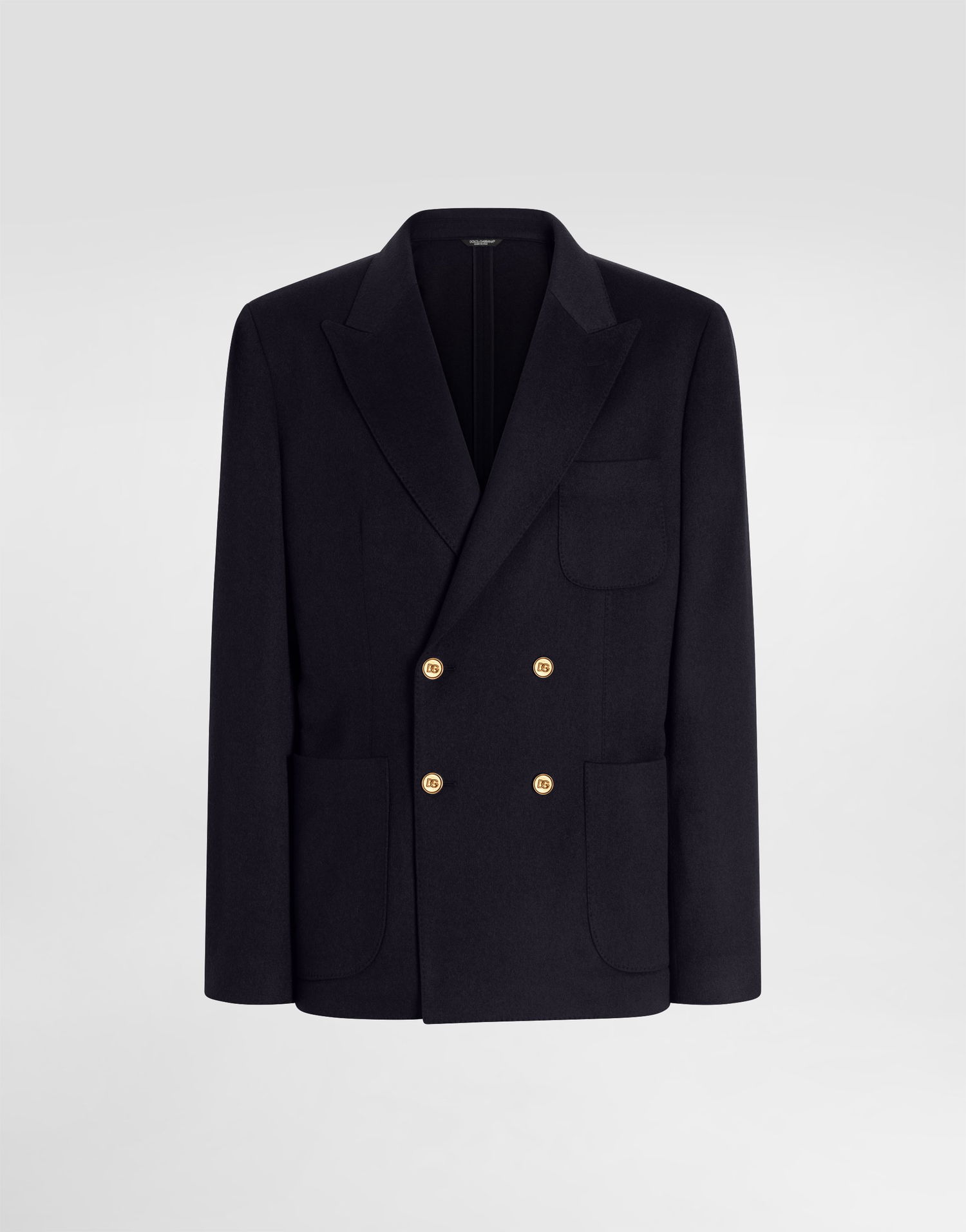 Bunda Dolce & Gabbana Double-breasted Portofino Cashmere Jacket Navy | G2NZ2TGJ763B0665, 0