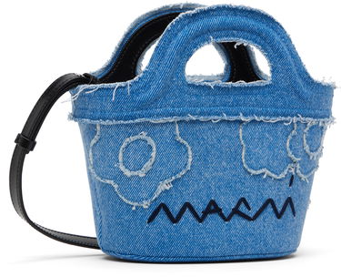 Kabelka Marni Marni Tropicalia Micro Denim Tote Bag Modrá | BMMP0096L6 P8201, 1