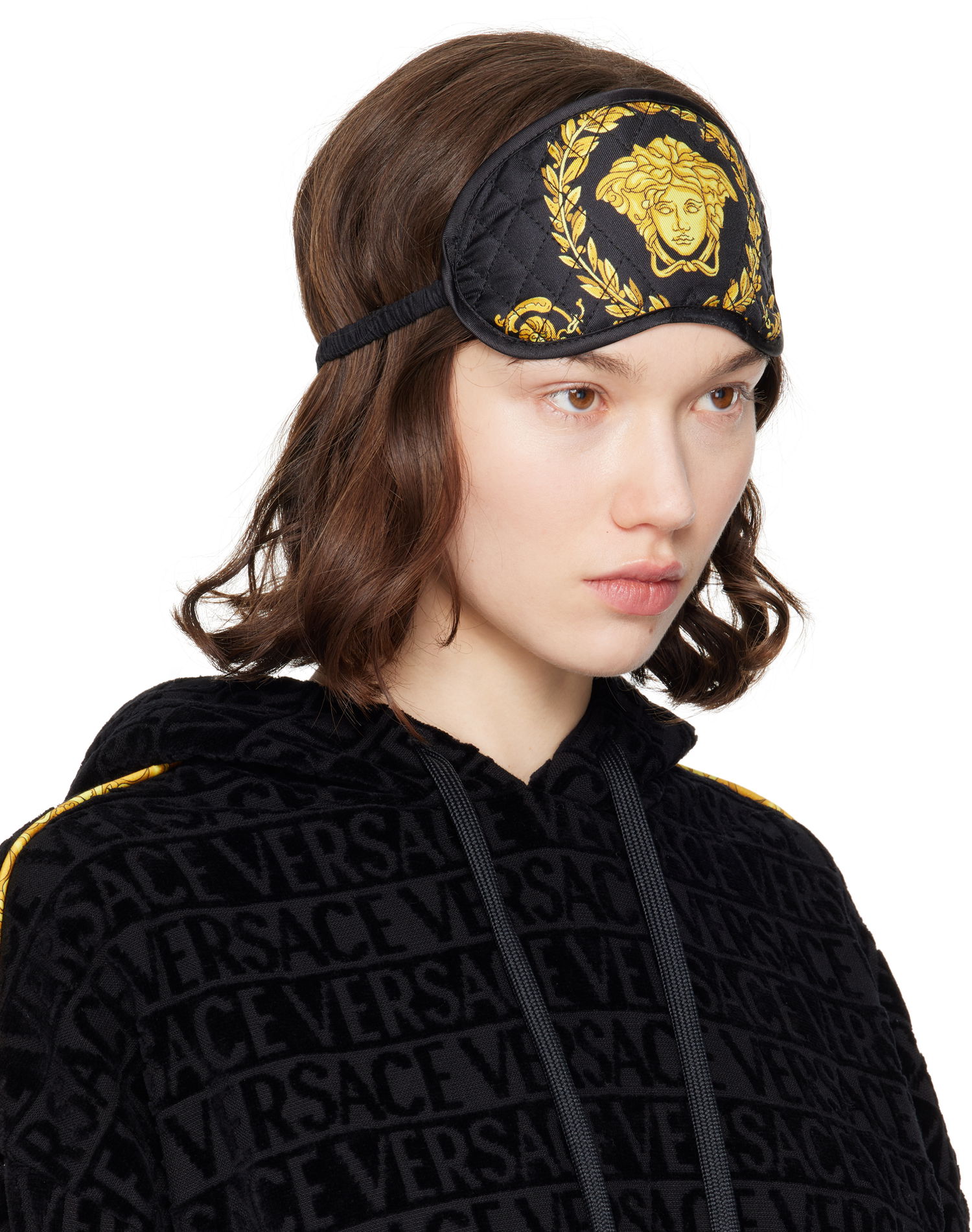 Slnečné okuliare Versace Versace Crete de Fleur Sleep Mask Čierna | ZMAS18104_ZSEP0186, 1