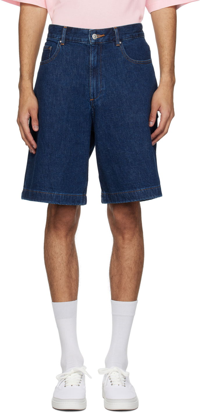 Šortky A.P.C. Helio Denim Shorts Navy | COGXR-H10176, 0