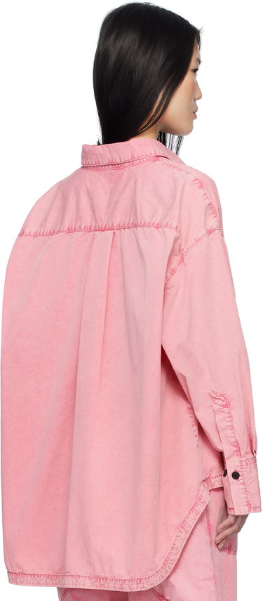 Košeľa The Attico Attico Diana Denim Shirt Ružová | 250WCB00068 DDC098AA, 2
