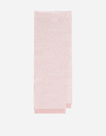 Šál Dolce & Gabbana Dolce & Gabbana Knitted Logo Jacquard Scarf Ružová | LNKAD5JFMU8S9001, 1