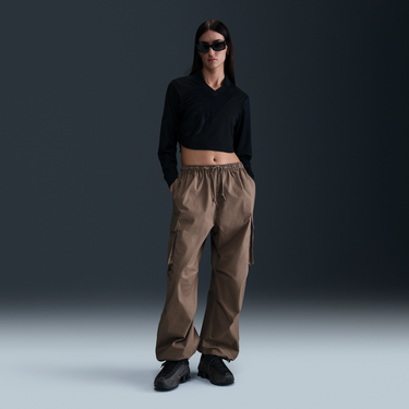 Crop Top Nike Nike Sportswear Mid-Rise Loose Fit Cargo Pants Čierna | IB1058-214, 3
