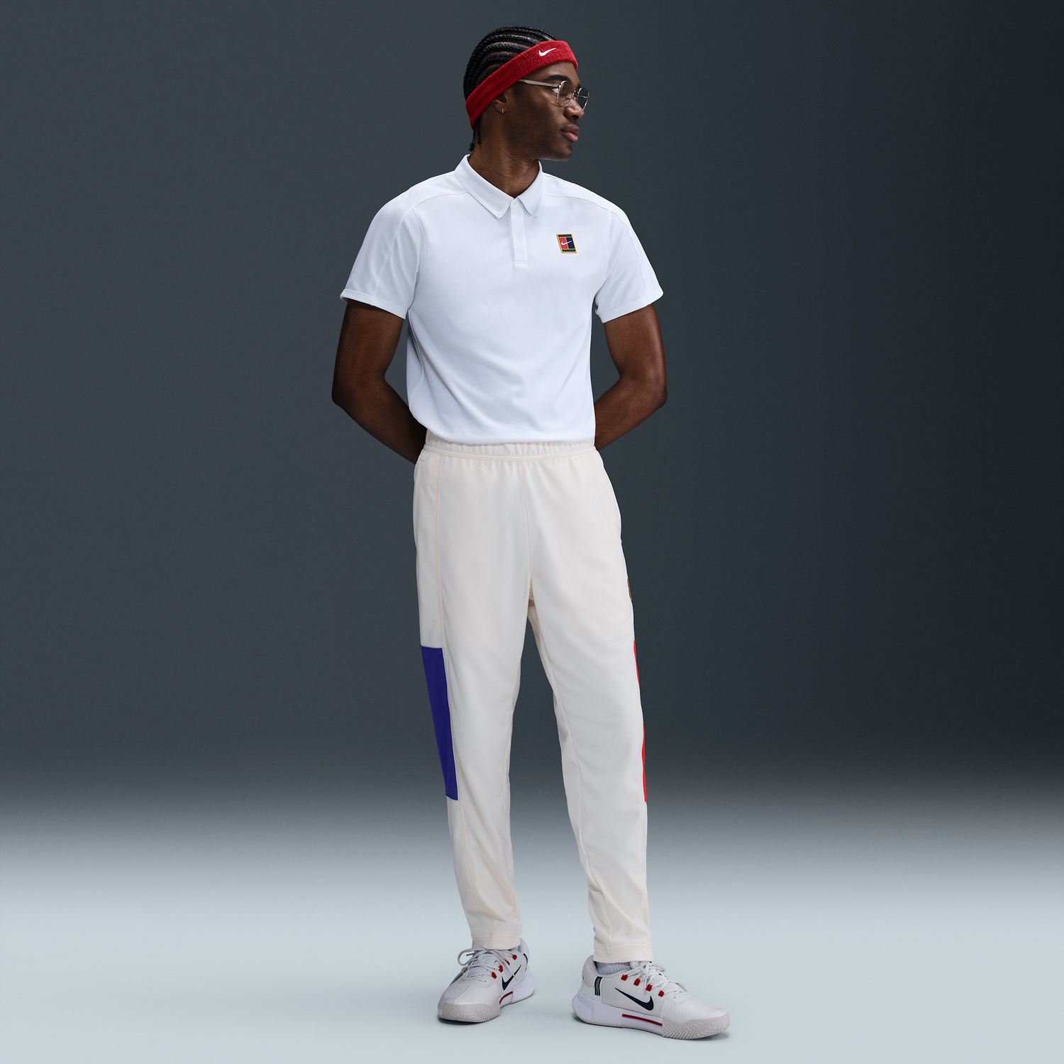 Tepláky Nike NikeCourt Heritage Tennis Pants Béžová | FZ6928-110, 0
