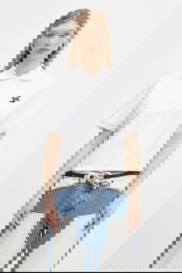 Polo tričko KENZO Kenzo Boke Flower 2.0 Cropped Polo Shirt Biela | FF52TS1604SB.01, 0