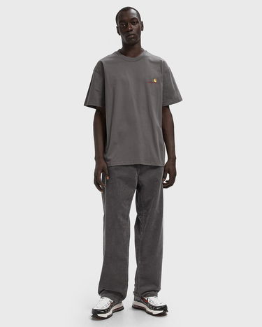 Tričko Carhartt WIP American Script T-Shirt Šedá | I029956-33C.XX, 1