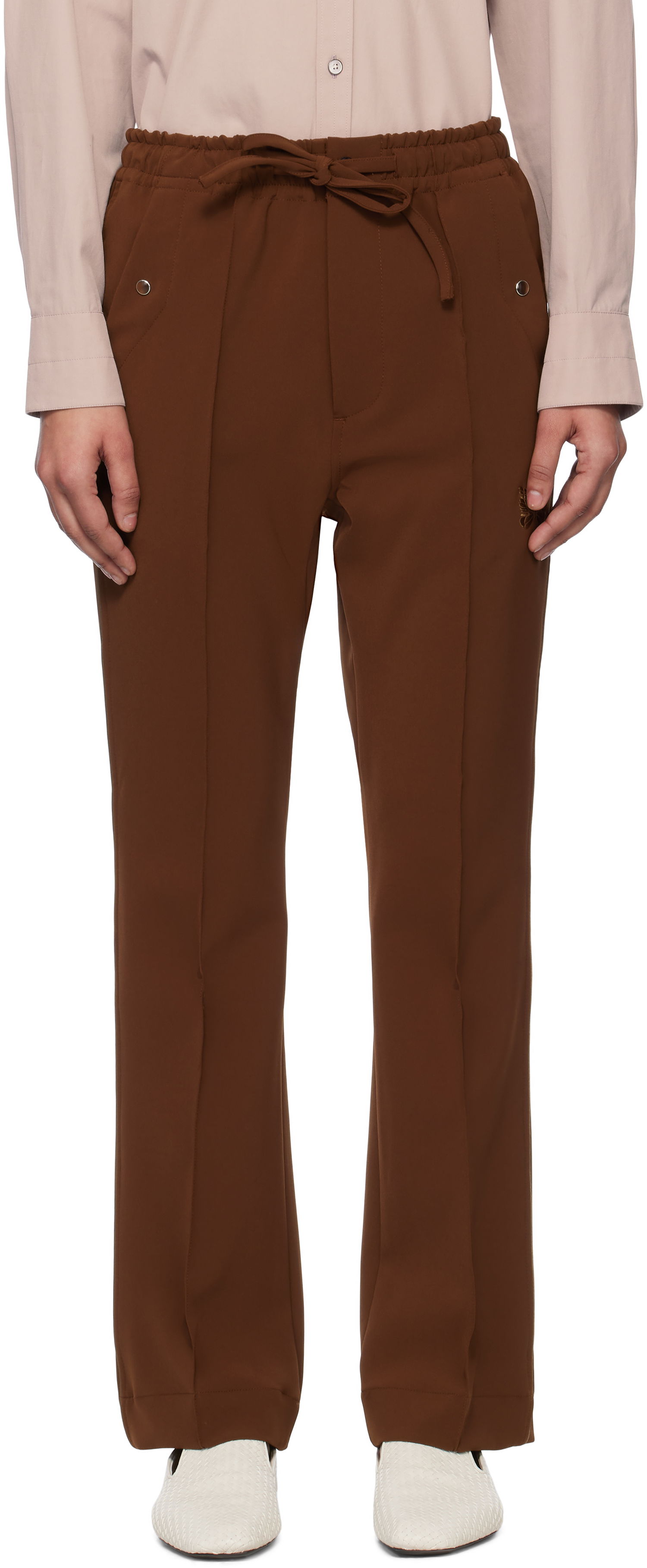 Nohavice Needles Needles Piping Cowboy Trousers Hnedá | QV218, 0
