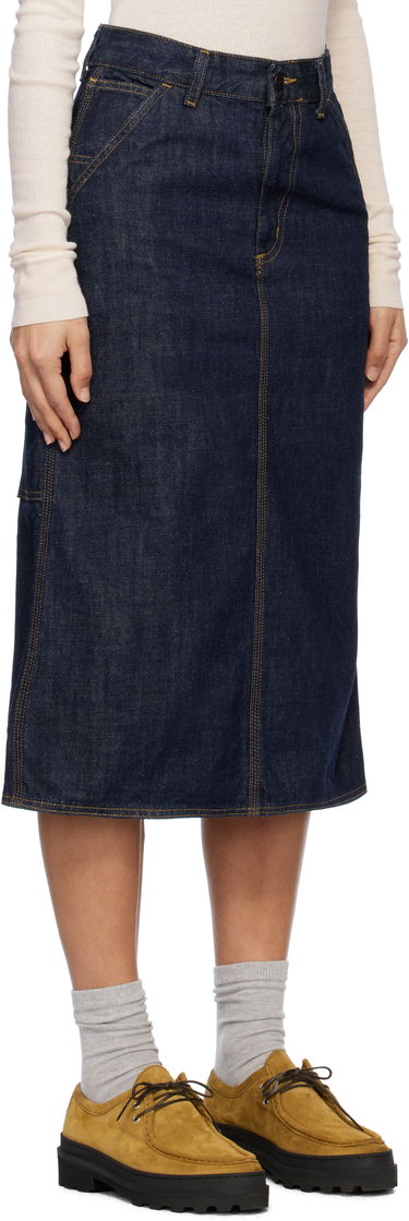 Sukňa Carhartt WIP Single Knee Denim Skirt Modrá | I034224_8, 2