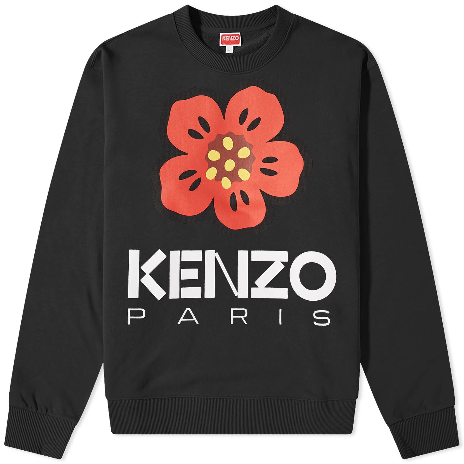 Mikina KENZO Boke Flower Crew Sweat Black Čierna | FD55SW4454ME-99J, 0