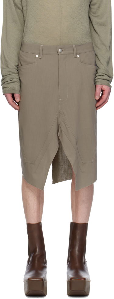 Sukňa Rick Owens Rick Owens Hollywood Slivered Skirt Zelené | RU01E5345 WLP, 0