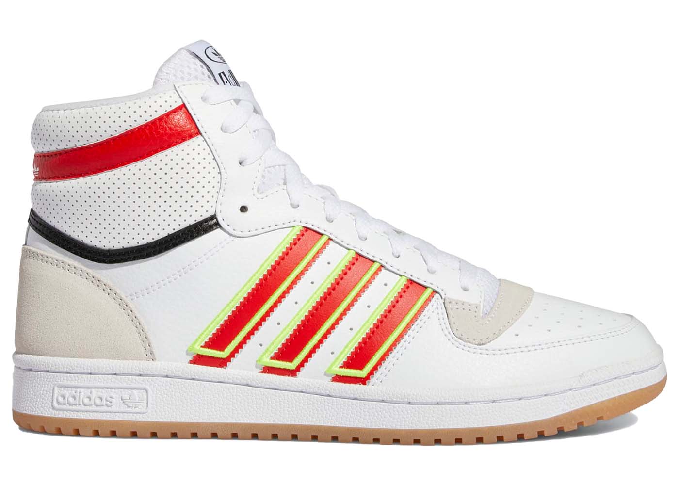 Tenisky a topánky adidas Originals Top Ten RB White Red Solar Yellow Gum Biela | GX0753, 0