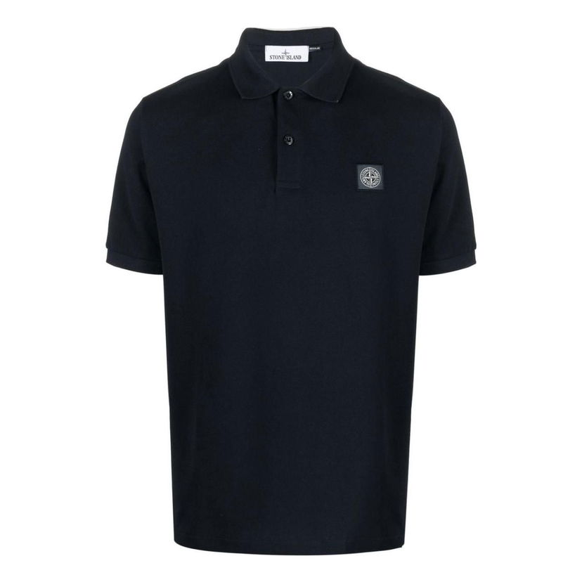 Polo tričko Stone Island Compass Badge Polo Shirt Modrá | 101522R39-A0020