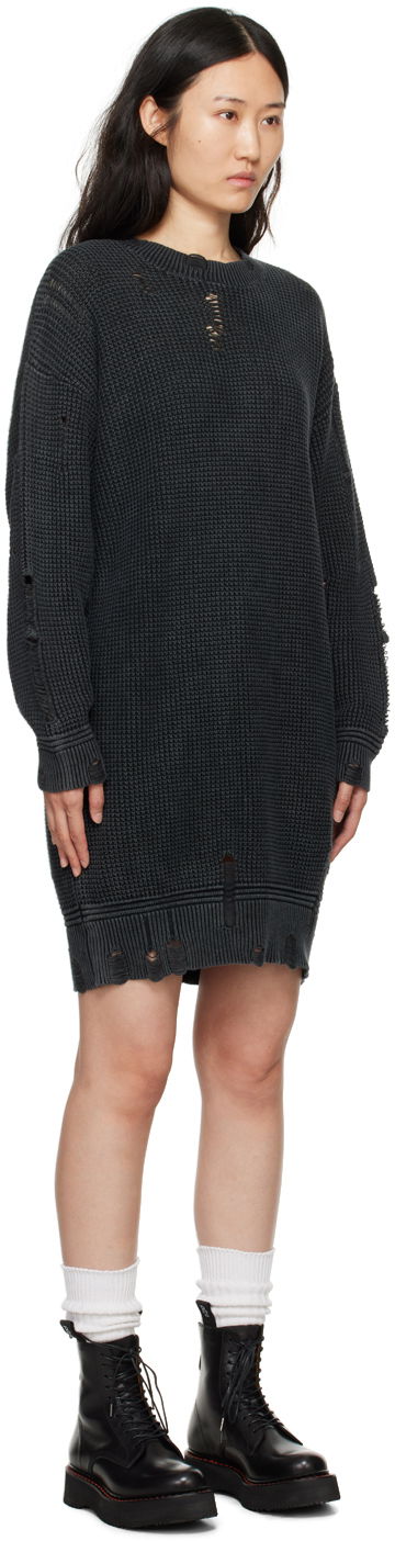 Šaty R13 R13 Oversized Distressed Sweater Dress Šedá | R13WY242-Y054B, 1
