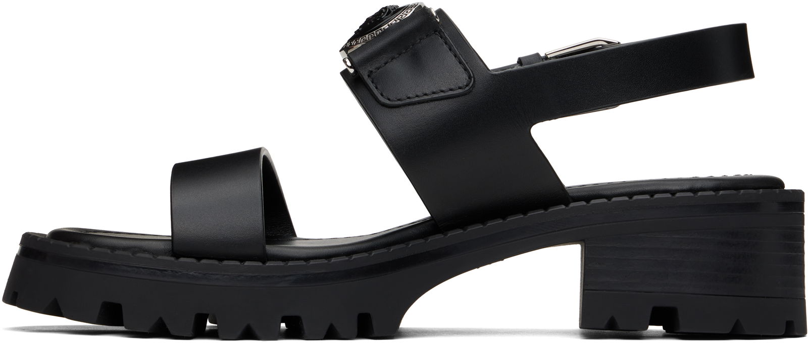 Medusa Buckle Platform Block-Heel Sandals 80 mm