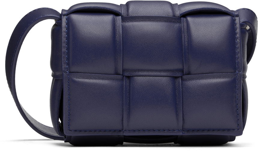 Taška cez rameno Bottega Veneta Candy Padded Cassette Bag Modrá | 716648 VCQR1, 0