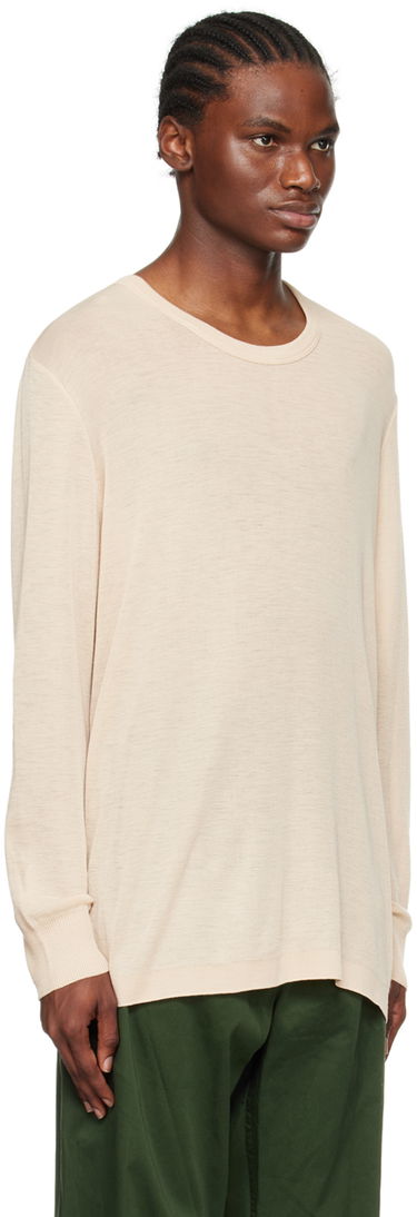 Tričko LEMAIRE Dropped Shoulder Long Sleeve T-Shirt Béžová | TO1113 LJ1005, 1
