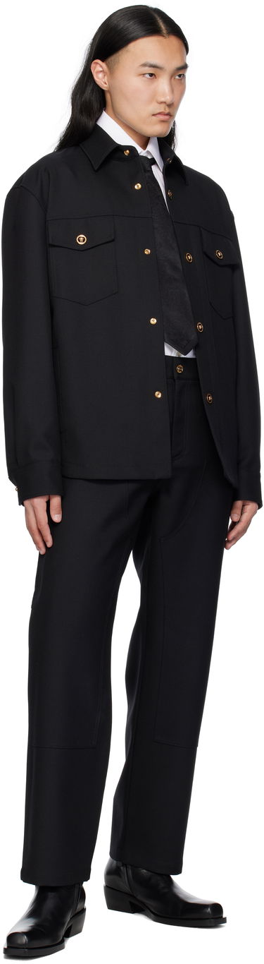 Bunda Versace Versace Cavalry Wool Overshirt Čierna | 1018867_1A08771, 3