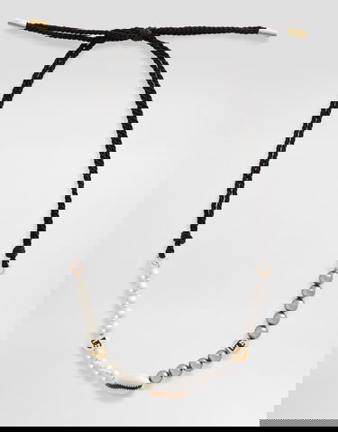 Náhrdelník Dolce & Gabbana Dolce & Gabbana DG Cord and Pearl Necklace Čierna | WNR5C3W1111N0011, 0