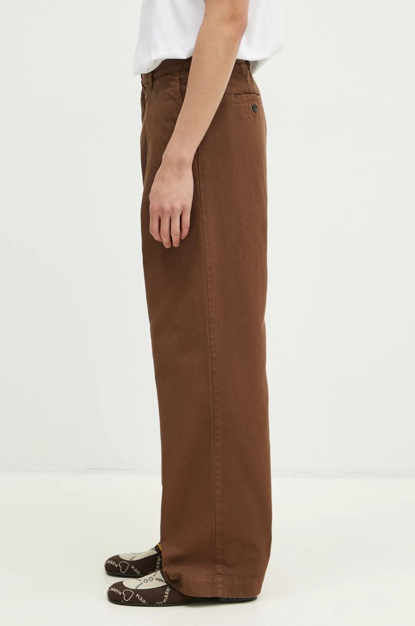 Nohavice WOOD WOOD Wood Wood Fraser Pleated Chinos Hnedá | 12435001.5181, 1